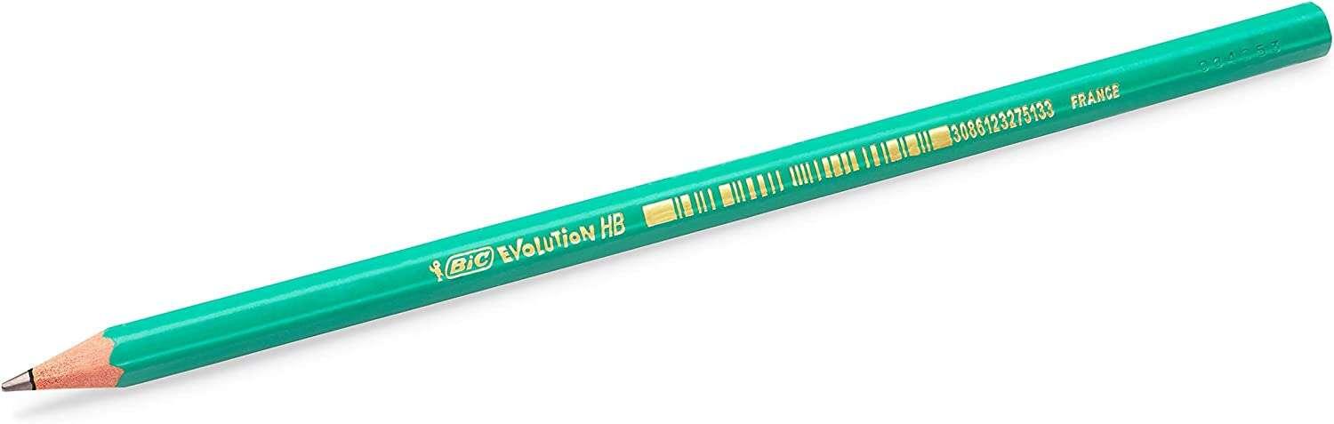 Matita in Grafite Esagonale Originale Bic Evolution - Mina HB ultraresistente - Senza legno - Non si scheggia