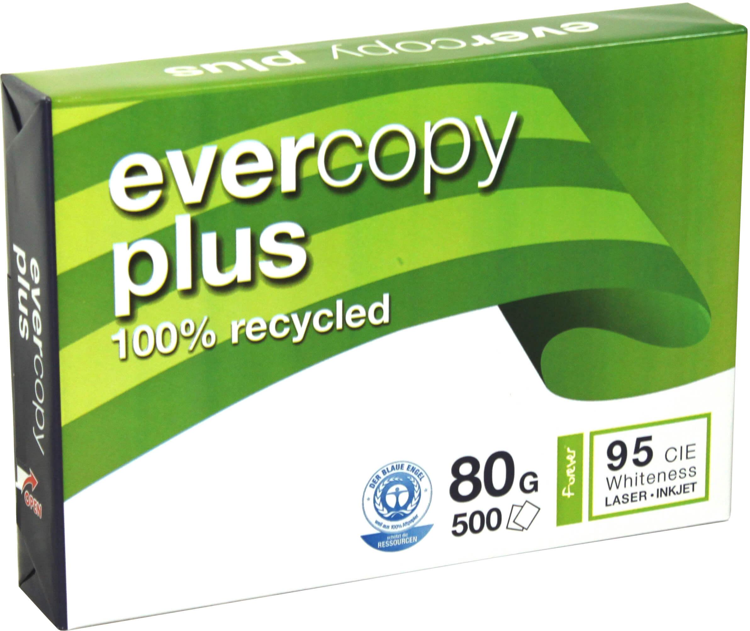 Copia carta Din A4 80 g/mÃ‚Â² Clair Telephone Everycopy + Carta riciclata per Laser Phoocopier e Stampante a getto d'inchi