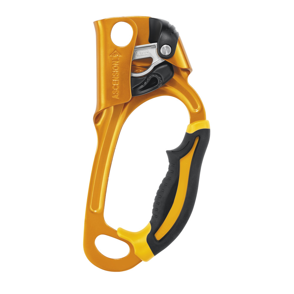 Petzl ASCENSION bloccante per corda adulto, destro, nero/giallo