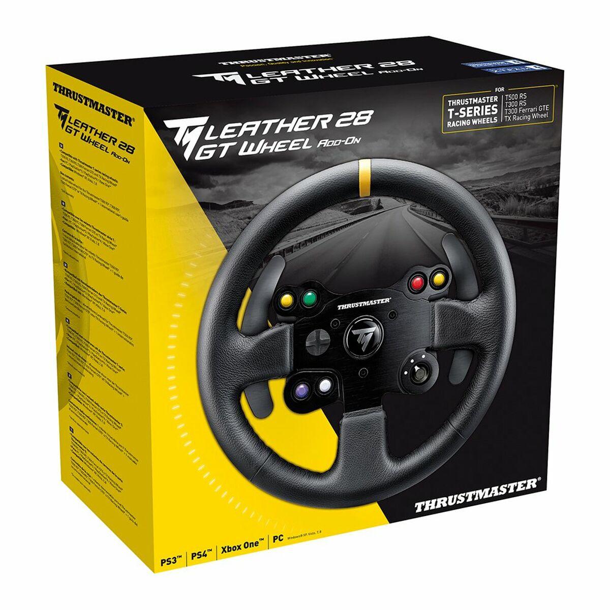 Thrustmaster 4060057 periferica di gioco Nero Volante Digitale PC Playstation 3 PlayStation 4 Xbox One (Thrustmaster Leather 28