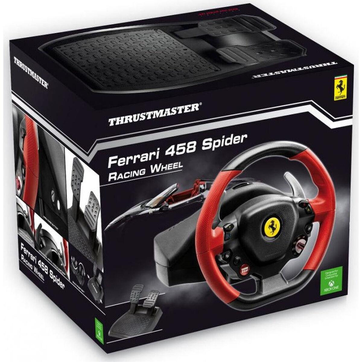 Thrustmaster Ferrari 458 Spider Nero, Rosso Sterzo + Pedali Xbox One (Thrustmaster Ferrari 458 Spider Wheel)