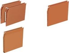 Elba Dossiers Suspendus DeFi Flex, Pour Armoire, Fund 30 mm Orange, Carton Kraft 230 G/M2, Entr'axe: 330 mm, Barrette - 1 pezzo