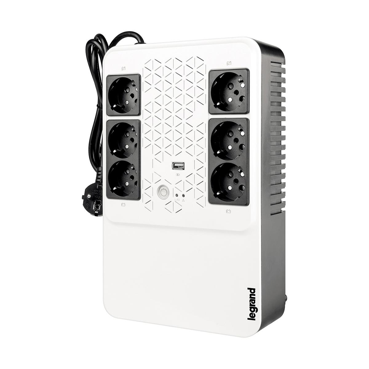 Legrand Keor ASI MULTIPLUG 600 FR gruppo di continuità (UPS) A linea interattiva 0,6 kVA 360 W 6 presa(e) AC