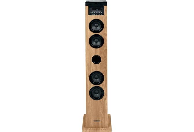 THOMSON SOUND TOWER 60W CD USB SD RADIO AUX MANDO LEGNO/NERO DS122CD