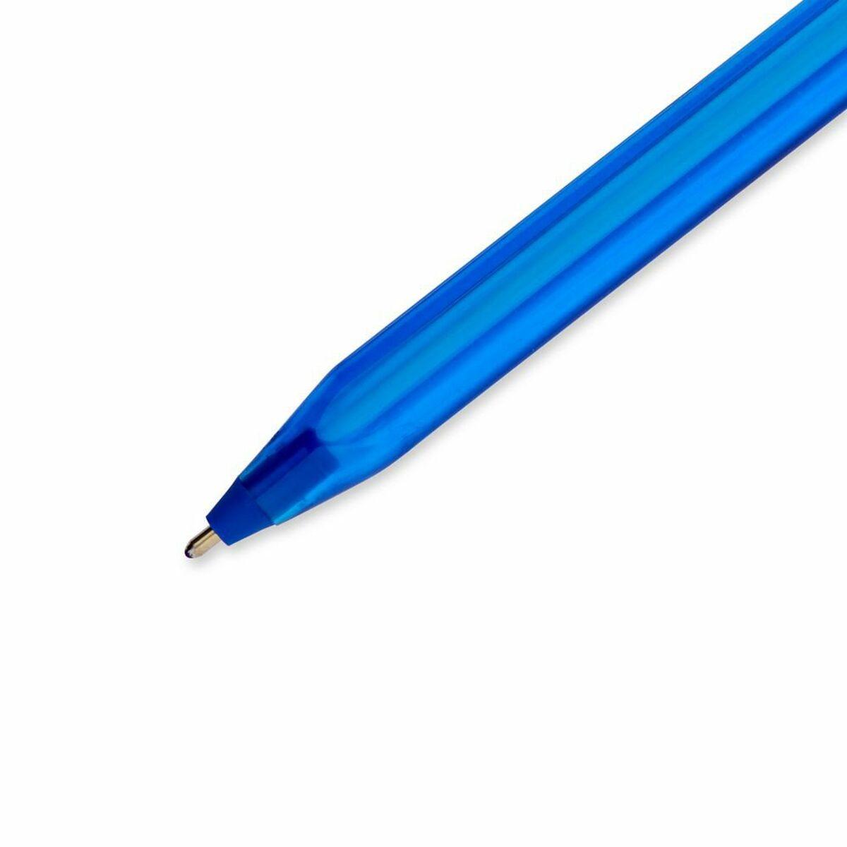 Papermate Inkjoy 100 Blu Penna a sfera Medio 100 pezzoi (Paper Mate InkJoy 100 Ballpoint Pen 1.0mm Tip 0.7mm Line Blue Pack 80