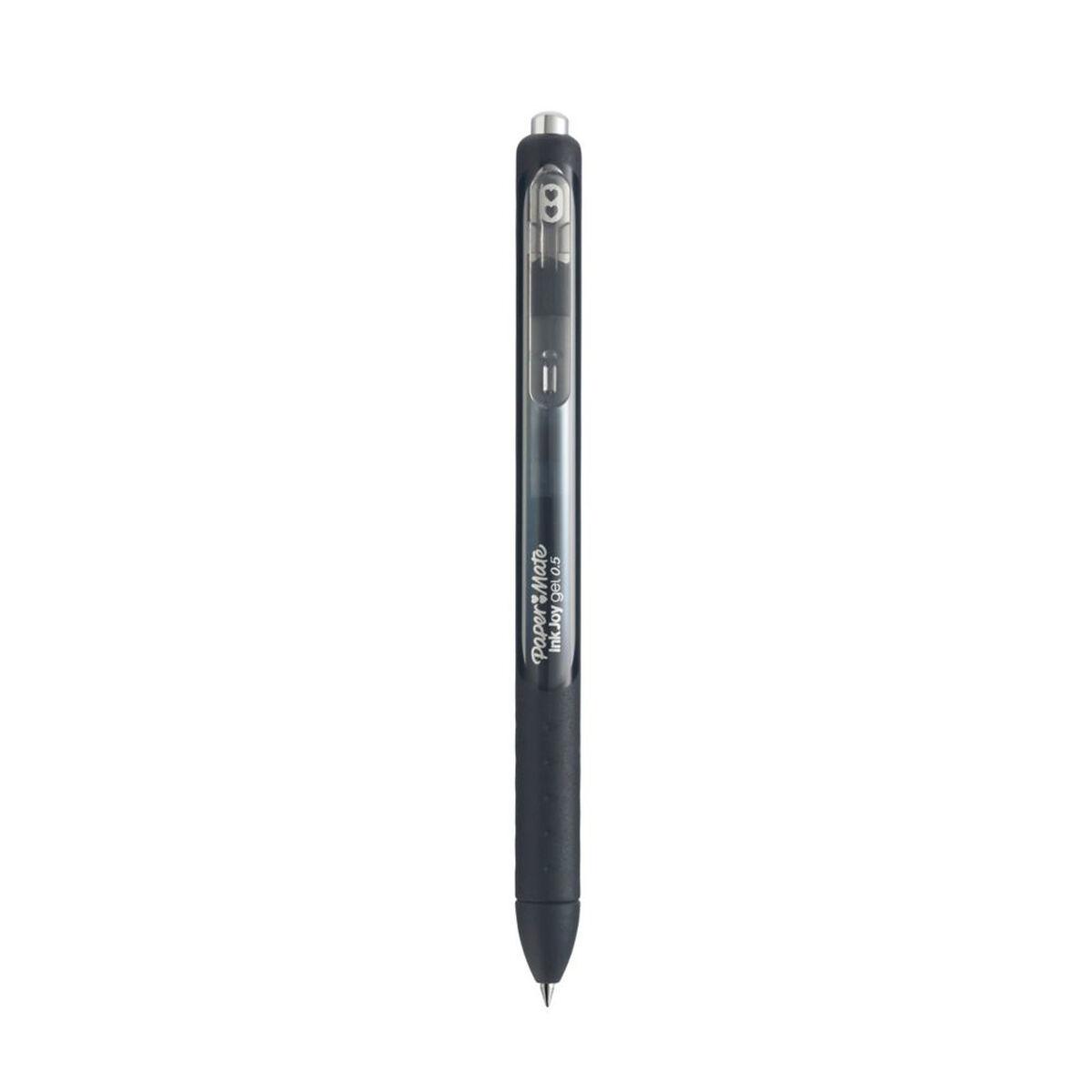 Papermate Inkjoy Gel Penna in gel retrattile Nero 12 pz (paper Mate 1957053 Inkjoy Gel Pens - Black Ink - Pack of 12)