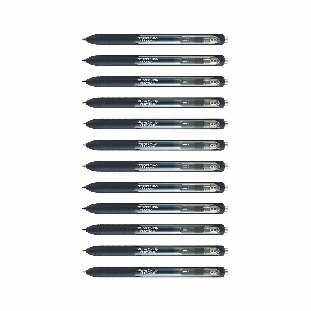 Papermate Inkjoy Gel Penna in gel retrattile Nero 12 pz (paper Mate 1957053 Inkjoy Gel Pens - Black Ink - Pack of 12)
