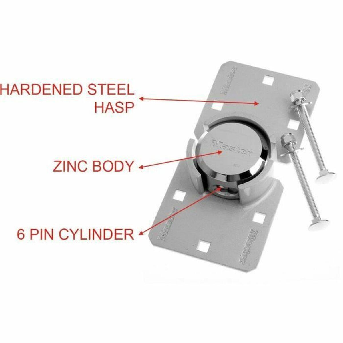 Lucchetto con chiave Master Lock Zinco Rettangolare (4 UnitÃƒÂ )