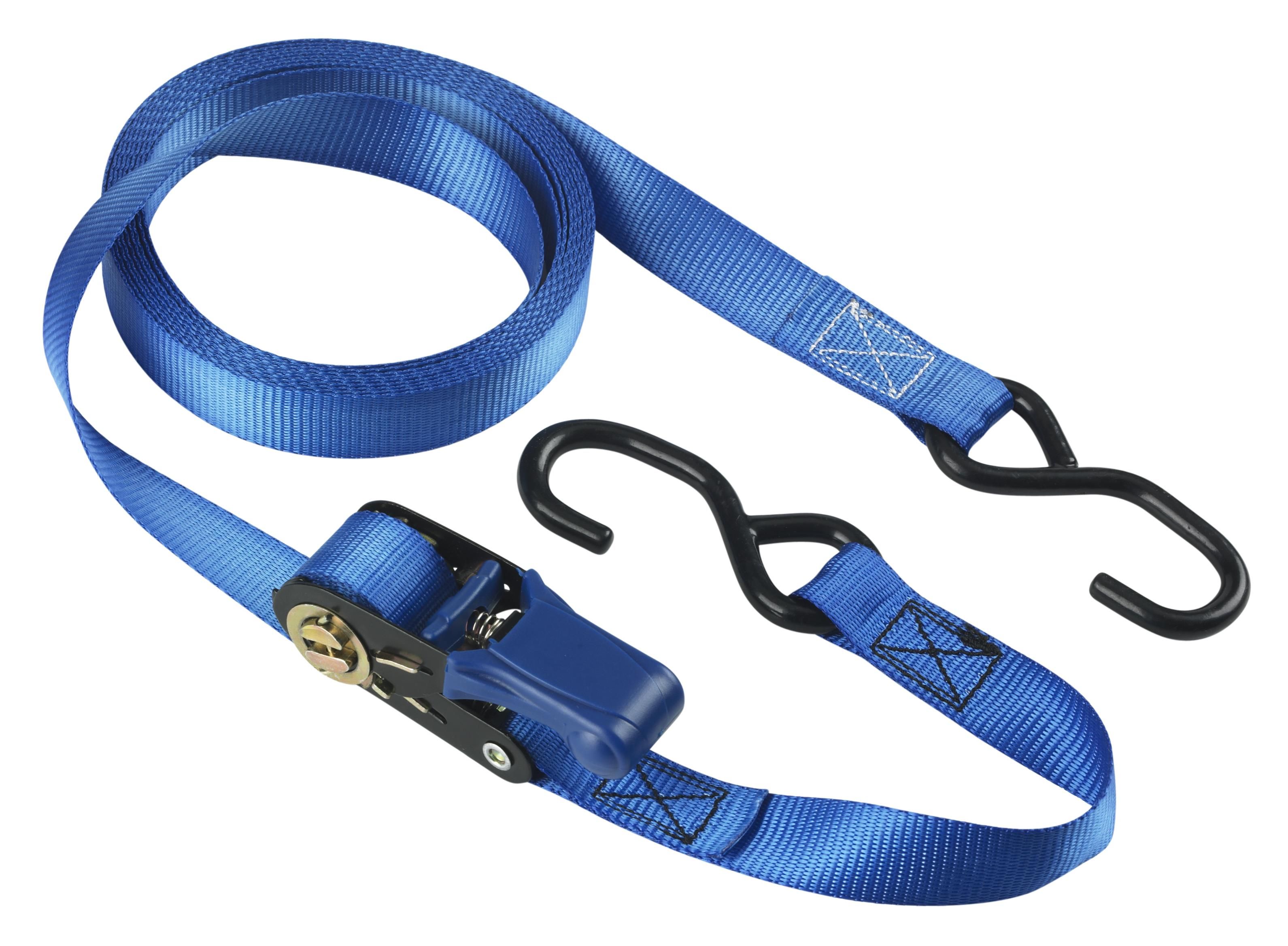 4 cinghie di ancoraggio 5 m blu con cricchetto 4367EURDAT