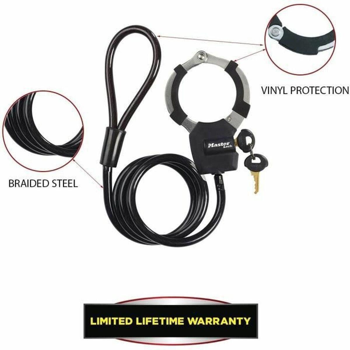 Cavo con lucchetto Master Lock Nero