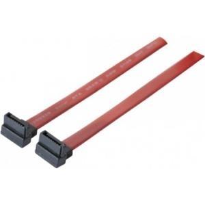 Sata Kabel, 7pol Sata St. / 7Pol Sata St., angolato, con bloccaggio, ca. 0,5 m, compatibile rosso con SATA, SATA II e SATA III