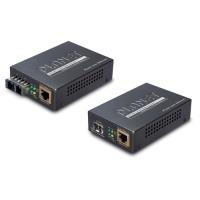 Planet Media Converter GTP-805A, 1x 1000/100/10 Mbit/S (RJ45) con POE 802.3AF, 1x SFP Slot 1000/100 Mbit/S per convertire Gigab