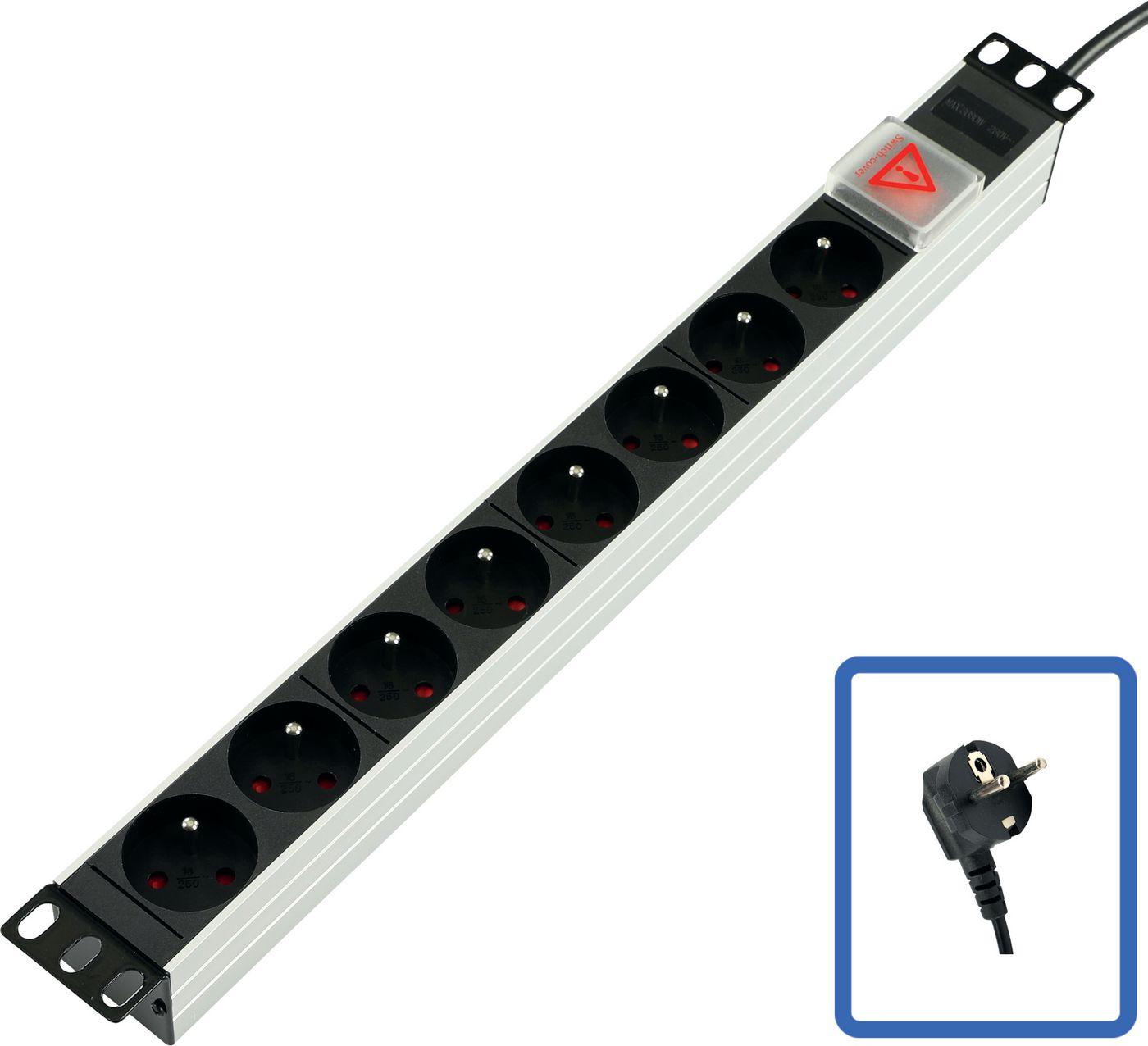 PRESA DI POTENZA 19" - 8 VIE -