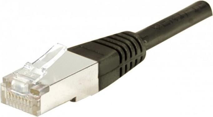 Patch Cable Cat. 6A, S/FTP, rame, POE, nero, 25,0 m 10 cavo patch con capacità di gigabit con protezione del piede particolarm