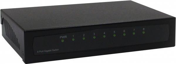deXlan - Switch - non gestito - 8 x 10/100/1000