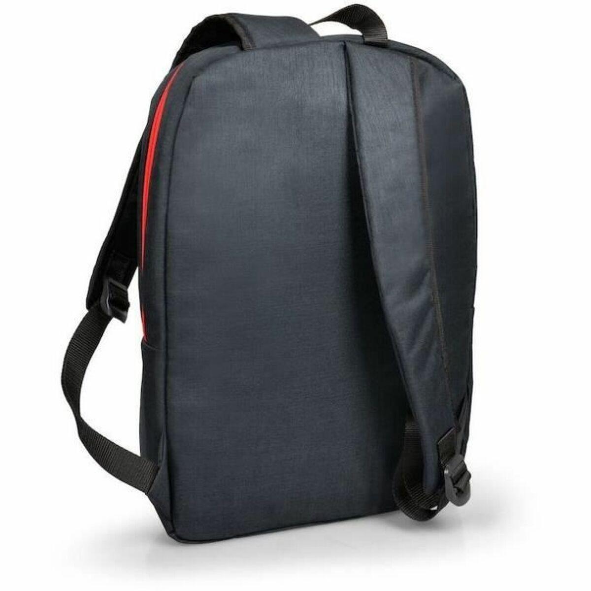Port Designs Portland zaino Nero Rosso Lino Poliestere (PORTLAND BACK PACK 156 BK)