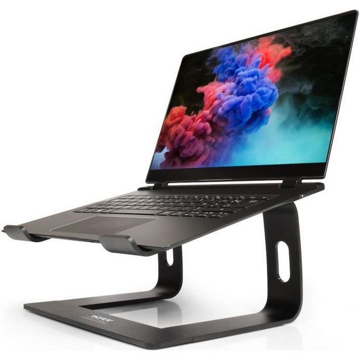 Port Designs 901103 supporto per notebook Supporto per computer portatile Alluminio, Nero 39,6 cm [15.6] (Port Ergonomic Laptop