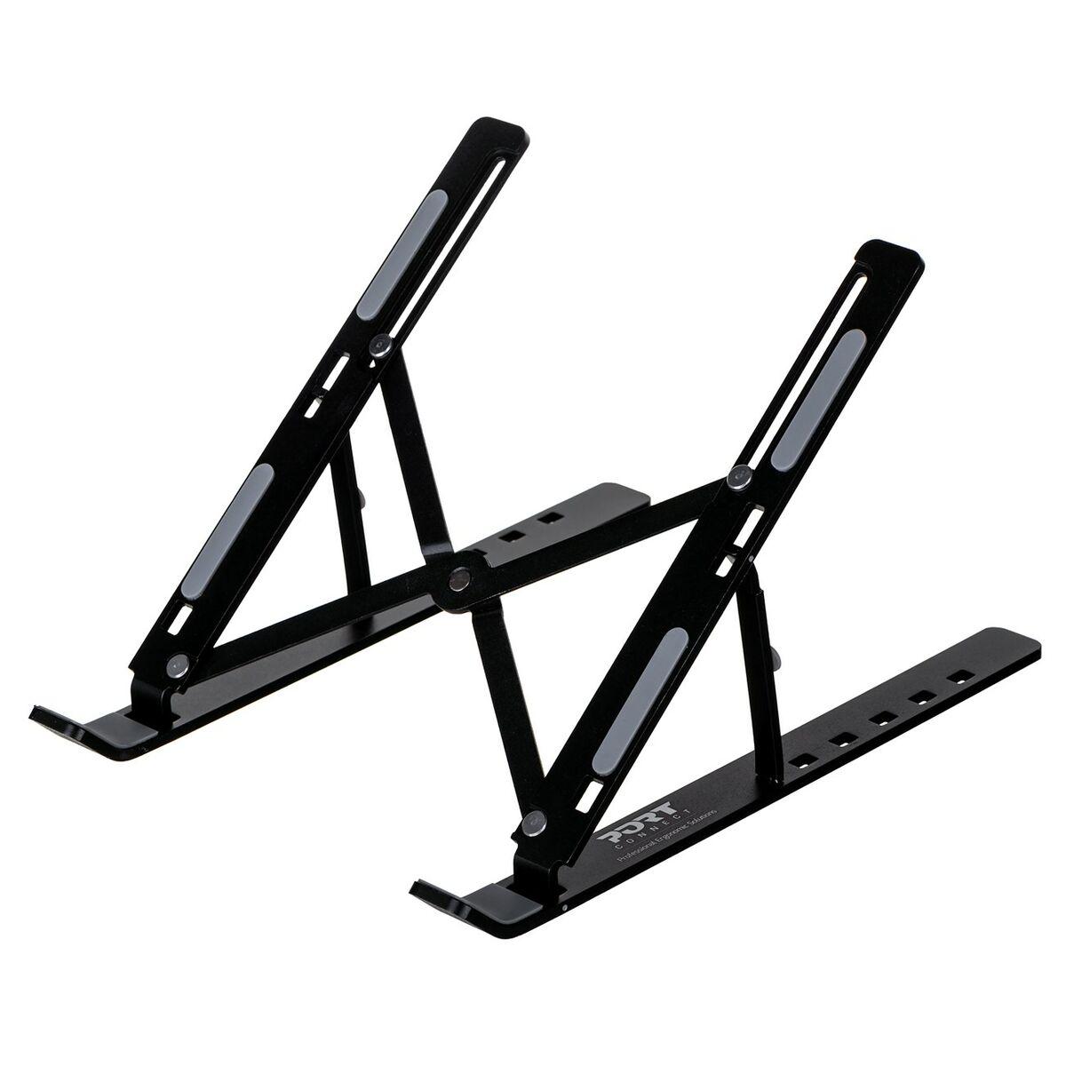 Port Designs 901107 supporto per notebook 396 cm 15.6 Supporto per computer portatile Nero (STAND NOTEBOOK TRAVEL FOLDABLE - )
