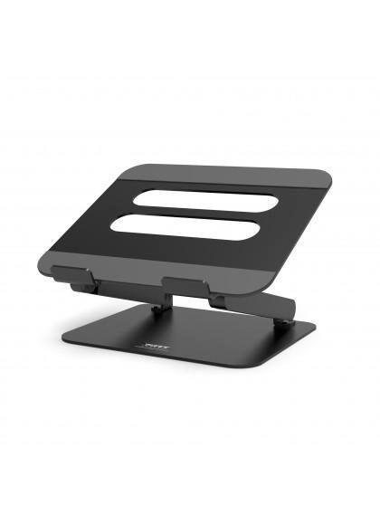 Port Designs 901108 supporto per notebook 39,6 cm [15.6] Supporto per computer portatile Nero (STAND NOTEBOOK ADJUSTABLE - ALUM