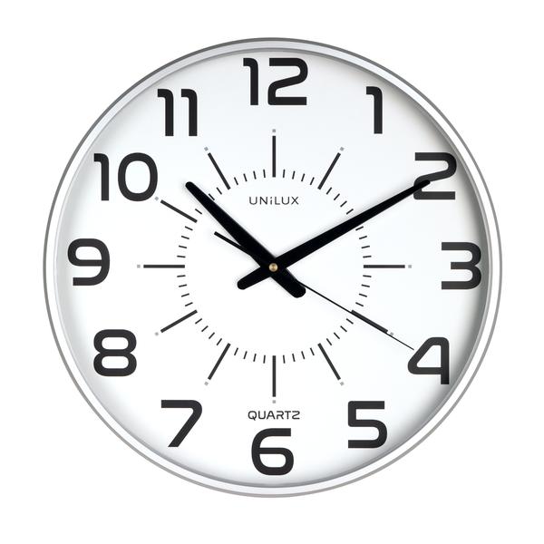 Orologio da parete Unilux Maxi Pop grigio - Design moderno e sorprendente - Grandi dimensioni per una facile lettura - Colore g