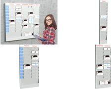 Office muro di flusso di carta Büroplaner 20 compartimenti, A4, elemento di espansione grigio, realizzato in polistirene di al