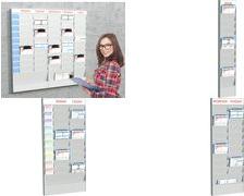 Paperflow Wall Büroplaner, 10 compartimenti, A5, colore elemento aggiuntivo: grigio, graffio e polistirene resistente all'impa