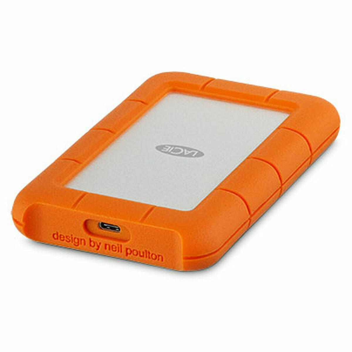 Hard disk esterno LaCie Rugged USB-C disco rigido 4 TB 5400 Giri/min 2.5" USB tipo-C 3.2 Gen 1 (3.1 1) Arancione, Argento [STFR