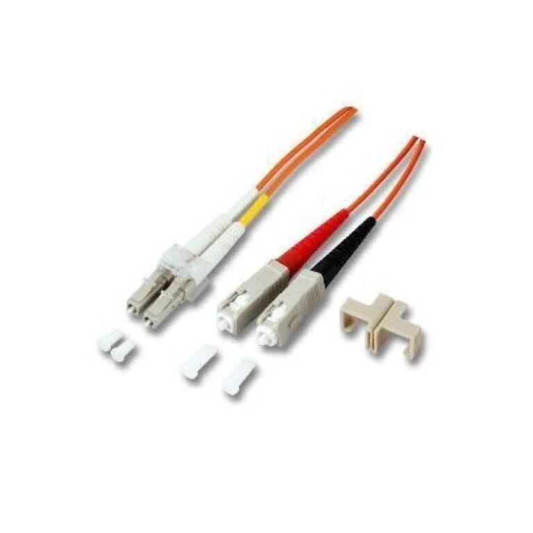 Bretella ottica duplex zipp arancio OM1 - LC/SC 62,5/125 microns - 3 Mt