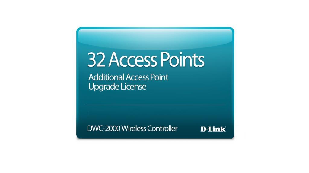 Licenza addizionale 32 APs - D-Link per DWC-2000Compat DWL-2600/3600/6600/6700/8600/8610AP