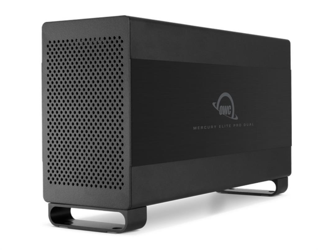 OWC Elite Pro Dual - 2TB (2x1TB) - RAID0.1 - interfaccia Thunderbolt e USB3 - assemblato da - - sistema di back up Pro Mac/PC