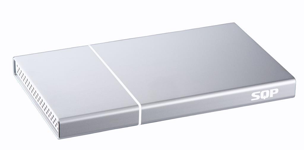 BeStor - HDD esterno USB-C - 500GB - Box colore argento - Mac e PC - Consegnato con cavo USBC-USBC / USBC-USB3.0