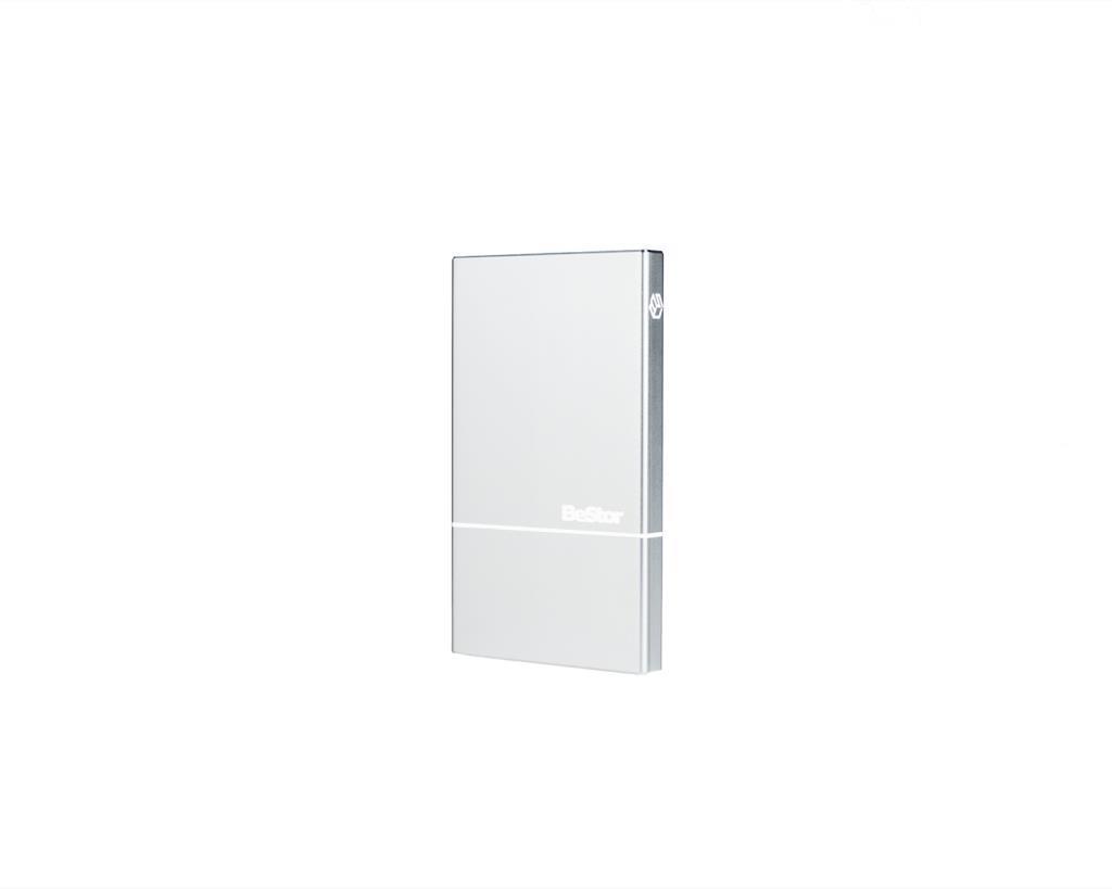 BeStor - HDD esterno USB-C - 4TB SSD - Box colore argento - Mac e PC - Consegnato con cavo USBC-USBC