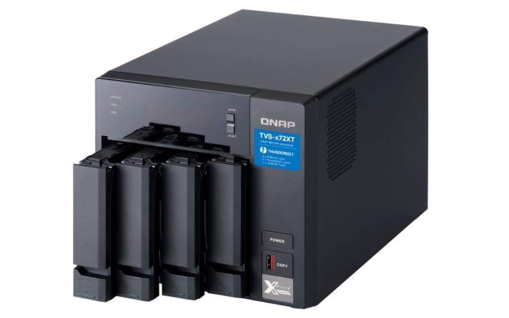 NAS assemblato QNAP Tower TVS-472XT-I3-4G 4TB (4x1TB) con HDD WD Ultrastar
