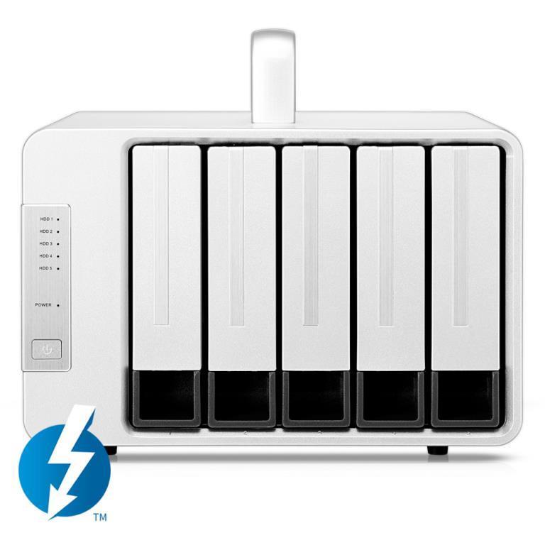 Storage assemblato TerraMaster D5-THUNDERBOLT3 40TB (5x8TB) con HDD Seagate IronWolf Pro - non bootable