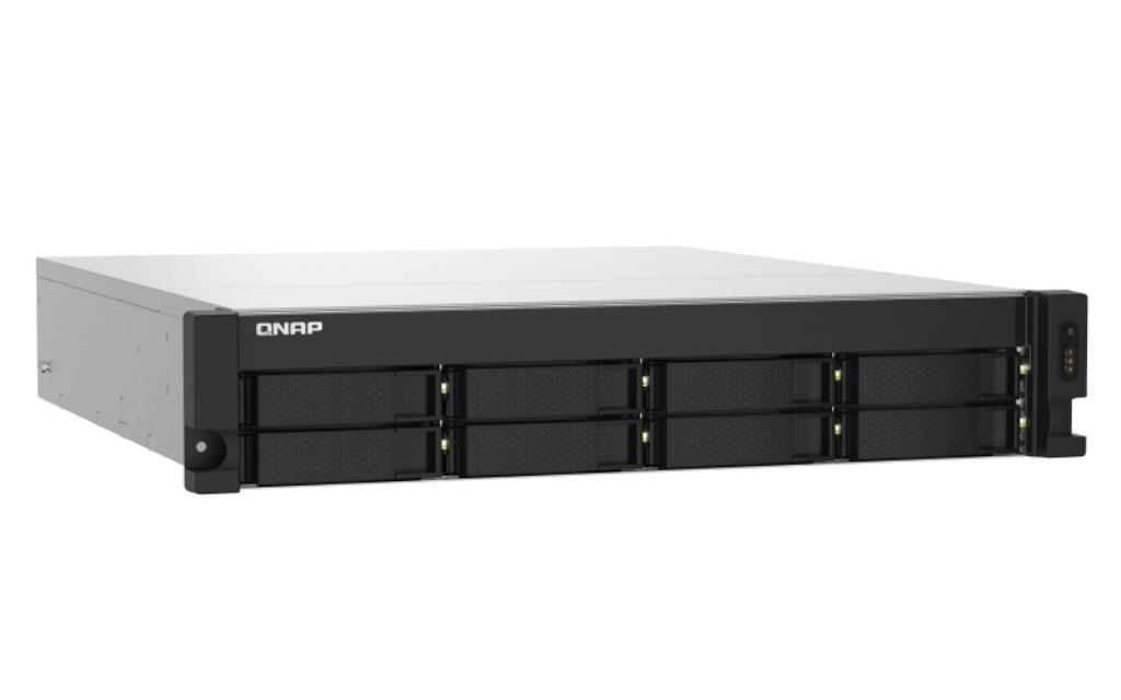 NAS assemblato QNAP Rack (2U) TS-832PXU-RP-4G 96TB (8x12TB) con HDD WD Red NAS