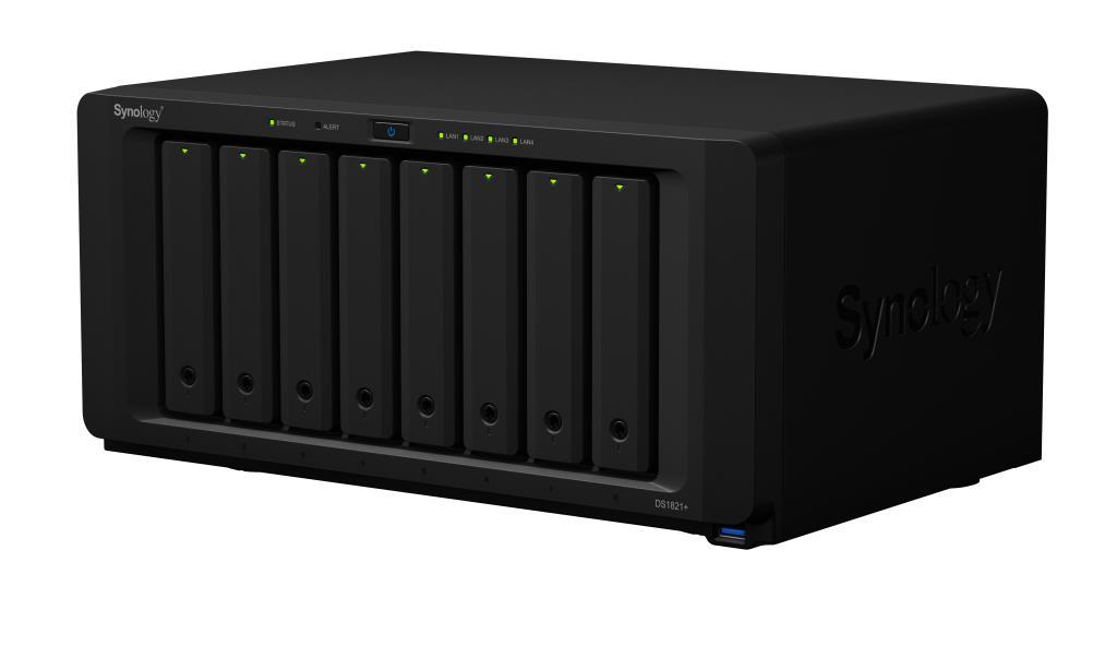 NAS assemblato Synology Tower DS1821+ 80TB (8x10TB) con HDD Seagate IronWolf