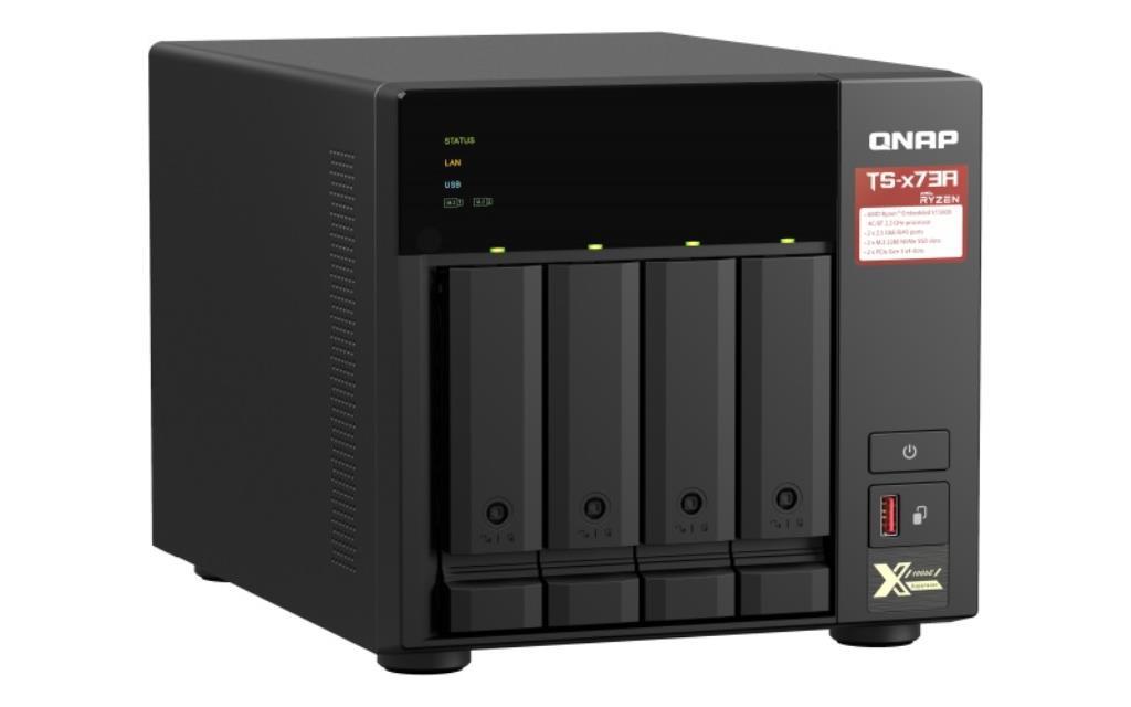NAS assemblato QNAP Tower TS-473A-8G 4TB (4x1TB) con HDD Seagate IronWolf