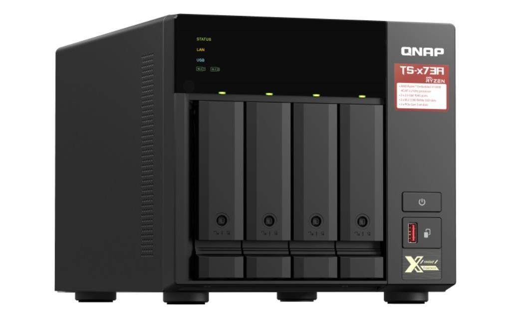 NAS assemblato QNAP Tower TS-473A-8G 40TB (4x10TB) con HDD WD Ultrastar