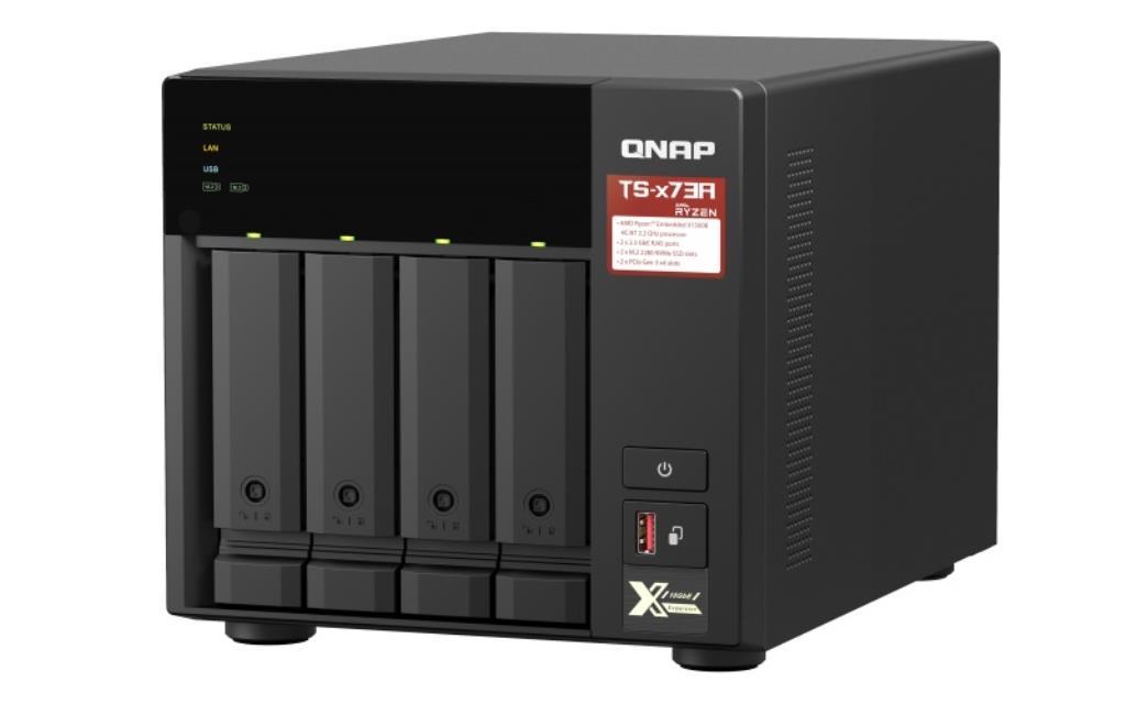 NAS assemblato QNAP Tower TS-473A-8G 40TB (4x10TB) con HDD WD Red NAS