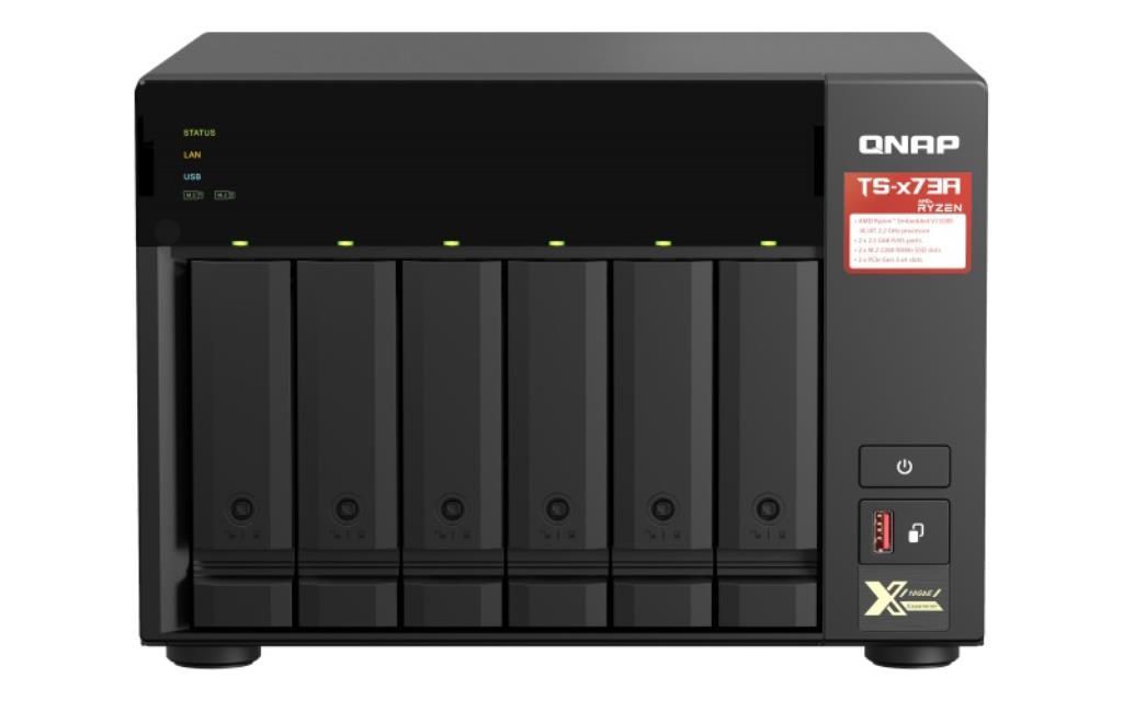 NAS assemblato QNAP Tower TS-873A-8G 80TB (8x10TB) con HDD WD Red NAS