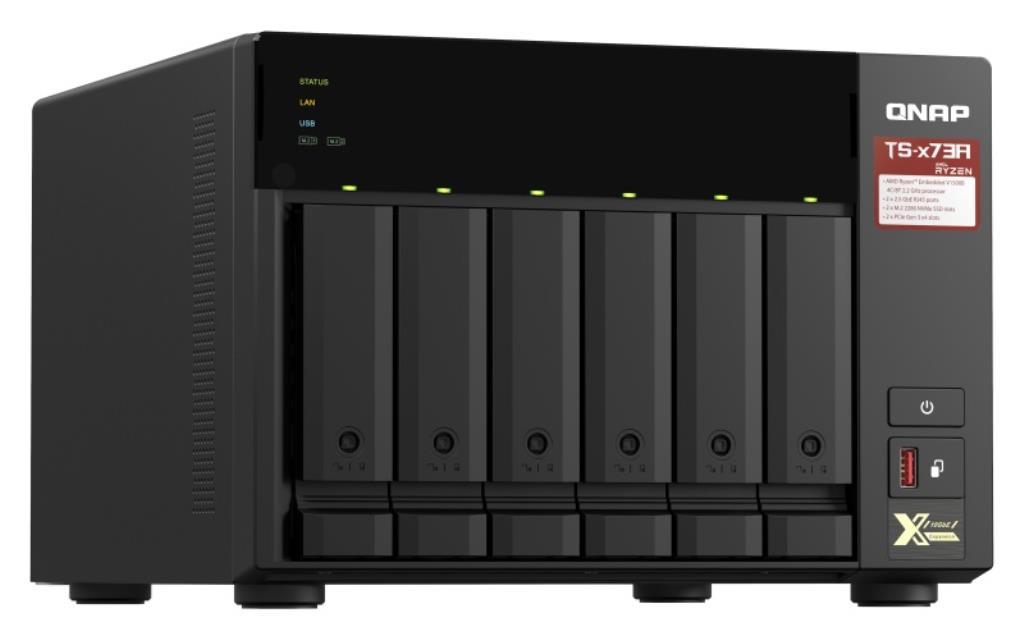 NAS assemblato QNAP Tower TS-873A-8G 80TB (8x10TB) con HDD WD Red PRO