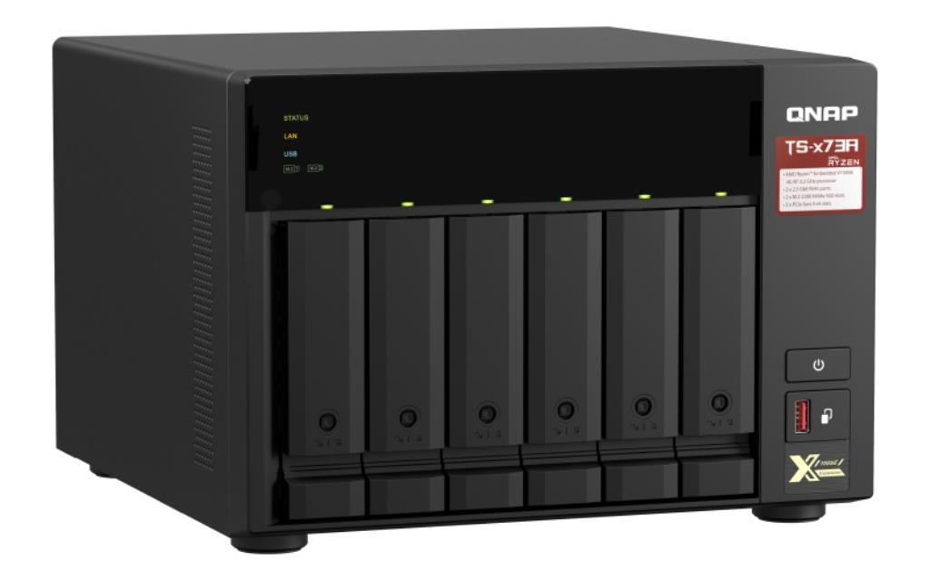 NAS assemblato QNAP Tower TS-673A-8G 96TB (6x16TB) con HDD Seagate IronWolf Pro