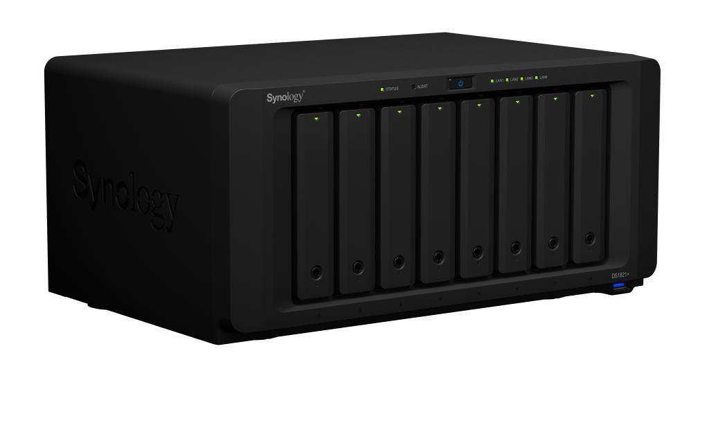 NAS assemblato Synology Tower DS1821+ 64TB (8x8TB) con HDD WD Red NAS