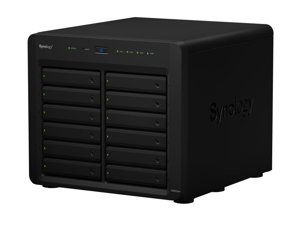 NAS assemblato Synology Tower DS3622XS+ 144TB (12x12TB) con HDD Synology HAT