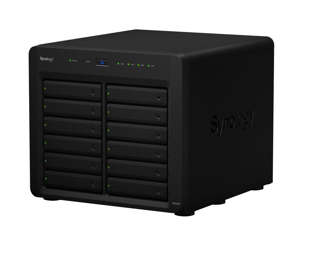 NAS assemblato Synology Tower DS2422+ 11.52TB (12x960GB) con SSD Entreprise