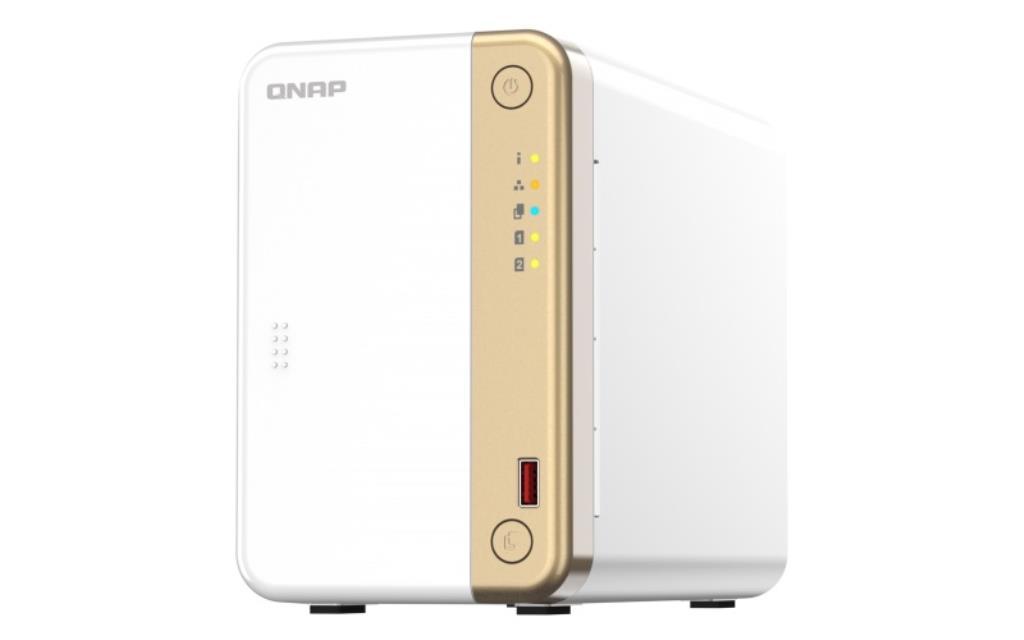 NAS assemblato QNAP Tower TS-262-4G 16TB (2x8TB) con HDD Seagate IronWolf