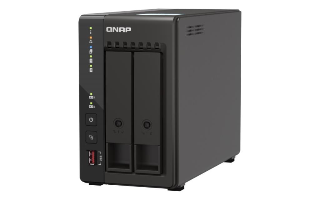 NAS assemblato QNAP Tower TS-253E-8G 36TB (2x18TB) con HDD WD Red PRO