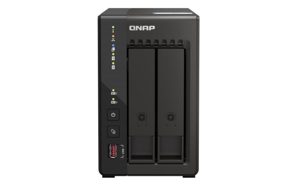 NAS assemblato QNAP Tower TS-253E-8G 36TB (2x18TB) con HDD WD Red PRO