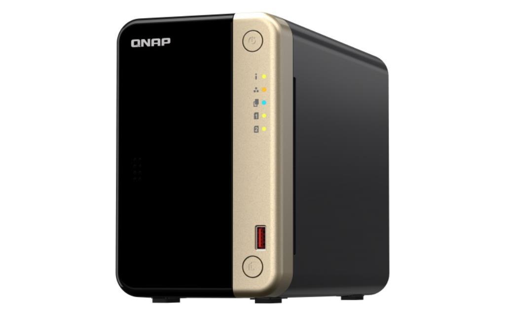 NAS assemblato QNAP Tower TS-264-8G 12TB (2x6TB) con HDD Seagate Exos
