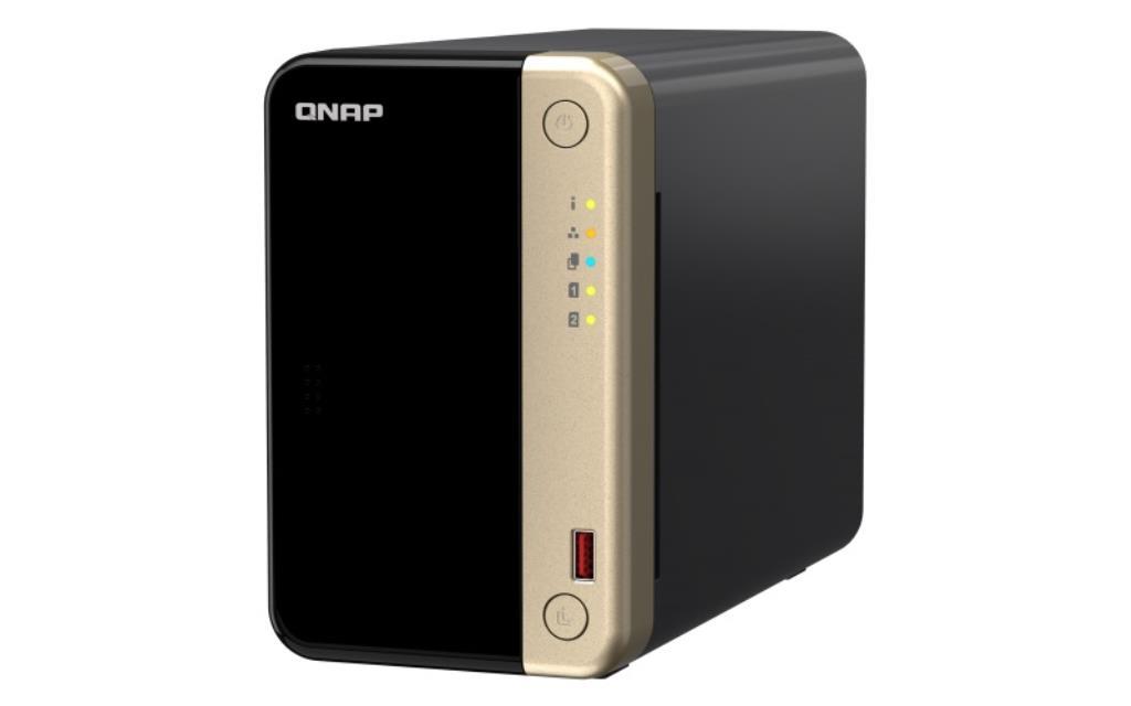NAS assemblato QNAP Tower TS-264-8G 20TB (2x10TB) con HDD Seagate IronWolf